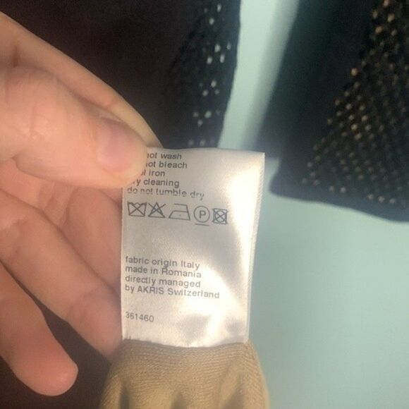 Akris Punto Black Bateau Neckline Knee-Length Dres - Picture 9 of 11